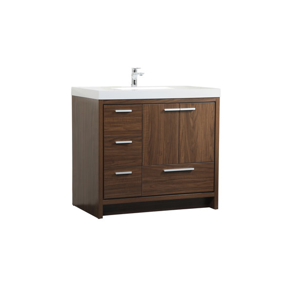 Zipcode Design™ Albers 36'' Single Bathroom Vanity with Resin Top